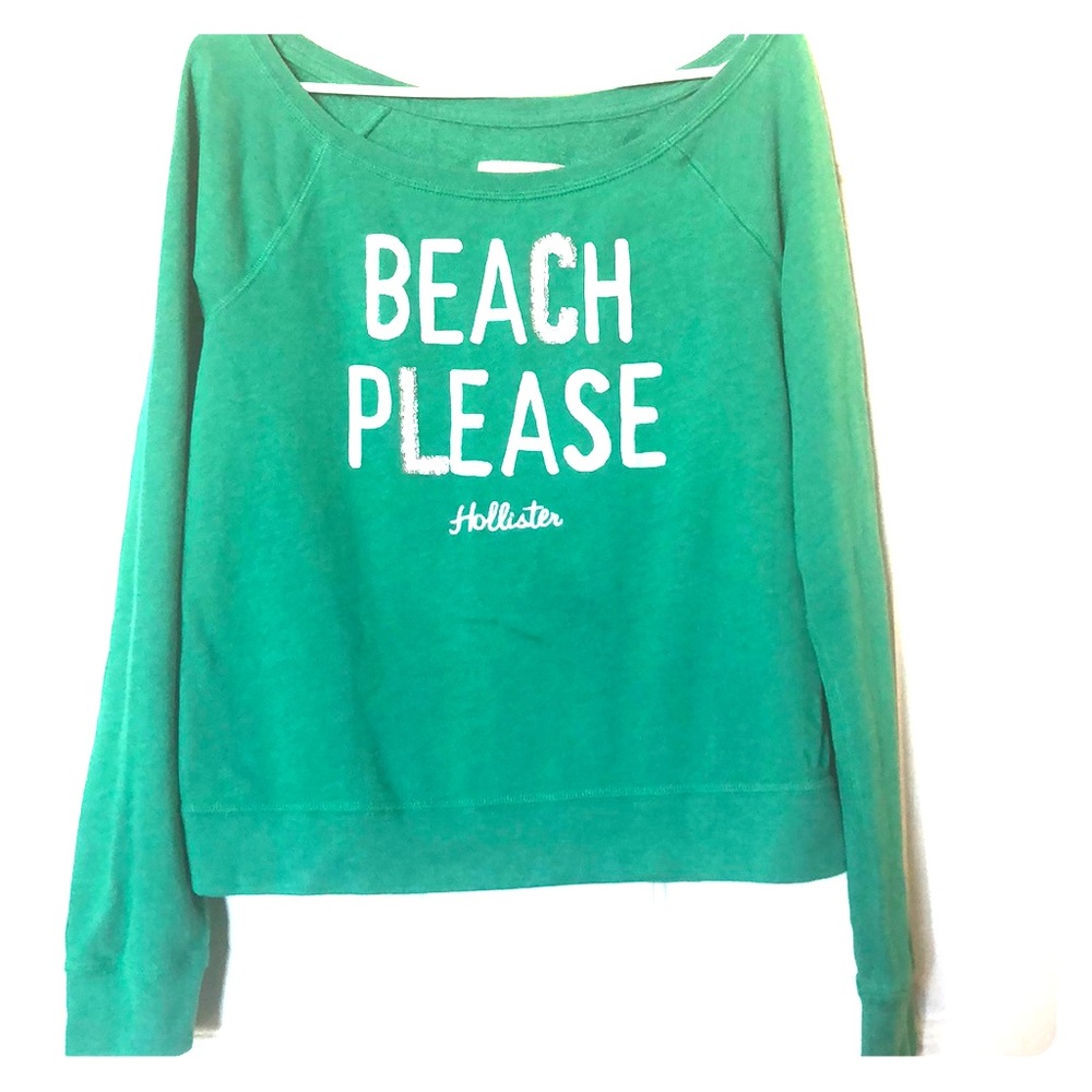 Hollister green sweatshirt size M